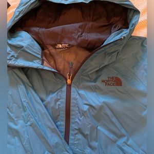 Teal blue North Face Jacket ultra light